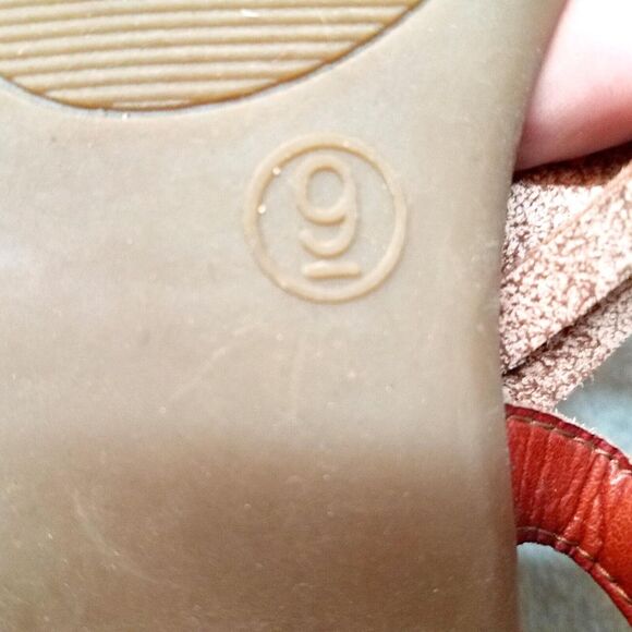 Merona Womens Size 9 Brown Thong Slingback Sandals - Picture 10 of 11